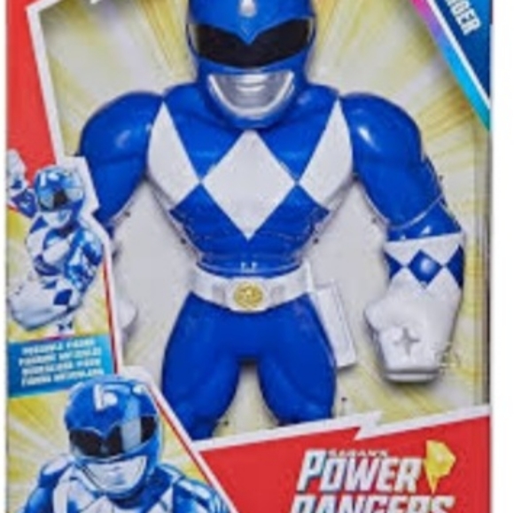 ☆NWT☆Playskool HEROES~MEGA MIGHTIES~Power Rangers~Blue Ranger Action Figure~ - Picture 8 of 9